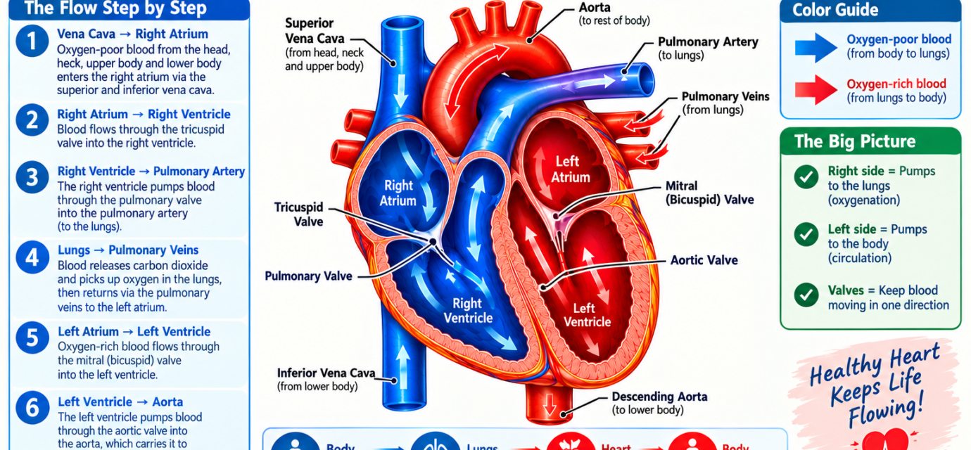 Blood Flow Through the Heart