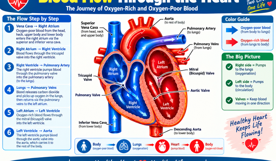 Blood Flow Through the Heart