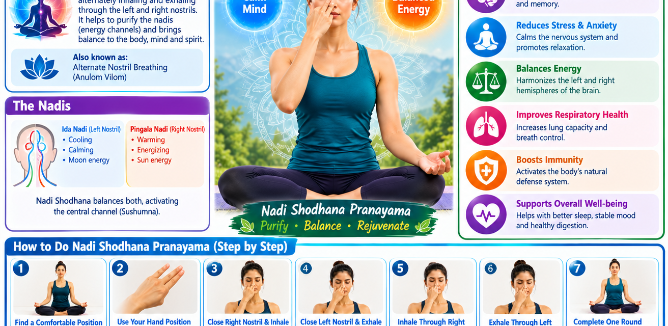 Nadi Shodhana Pranayama: Benefits, Steps