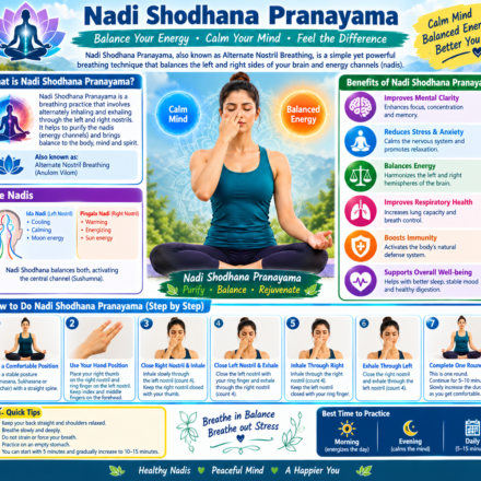 Nadi Shodhana Pranayama: Benefits, Steps